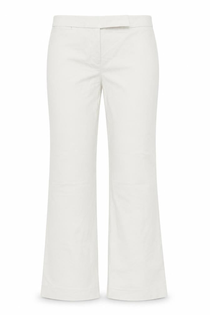 Coast Womens Beige Cotton Trousers Size 10 L30.5 in Regular Zip