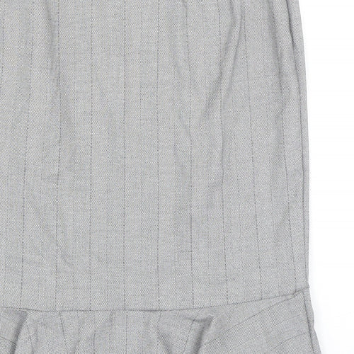 Marks and Spencer Womens Black Polycarbamide Straight & Pencil Skirt Size 12 Zip