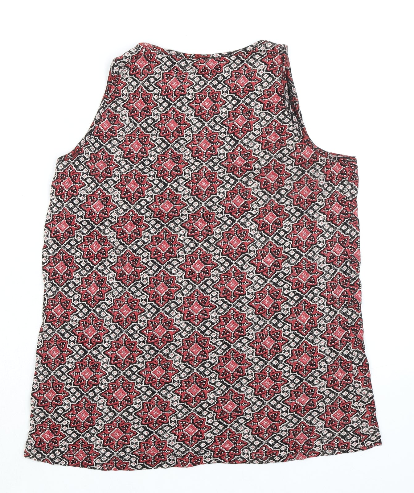 New Look Womens Multicoloured Cotton Basic Tank Size 12 Scoop Neck - Zip Pocket
