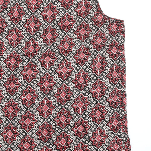 New Look Womens Multicoloured Cotton Basic Tank Size 12 Scoop Neck - Zip Pocket