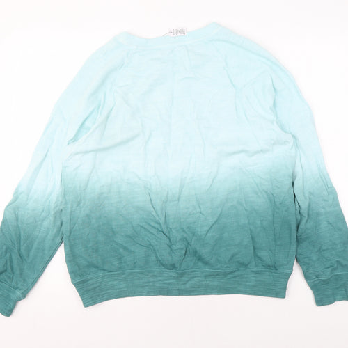 Marks and Spencer Womens Blue Cotton Pullover Sweatshirt Size 14 Pullover