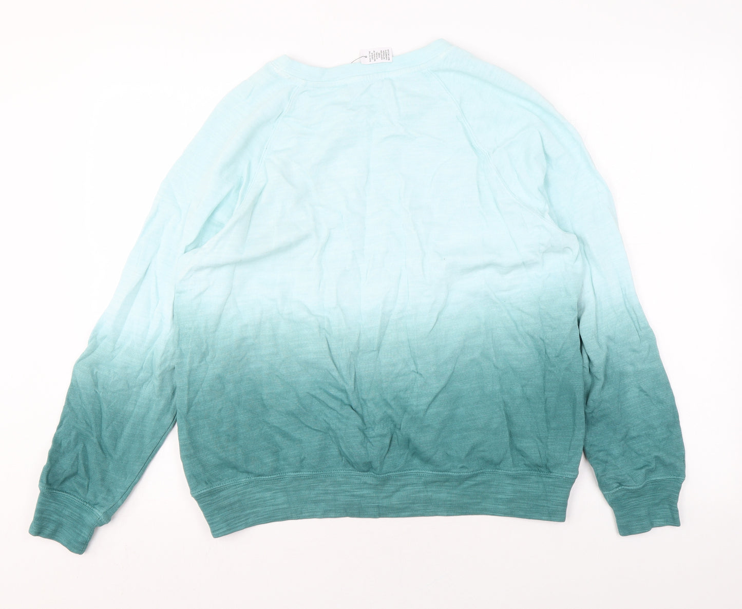 Marks and Spencer Womens Blue Cotton Pullover Sweatshirt Size 14 Pullover