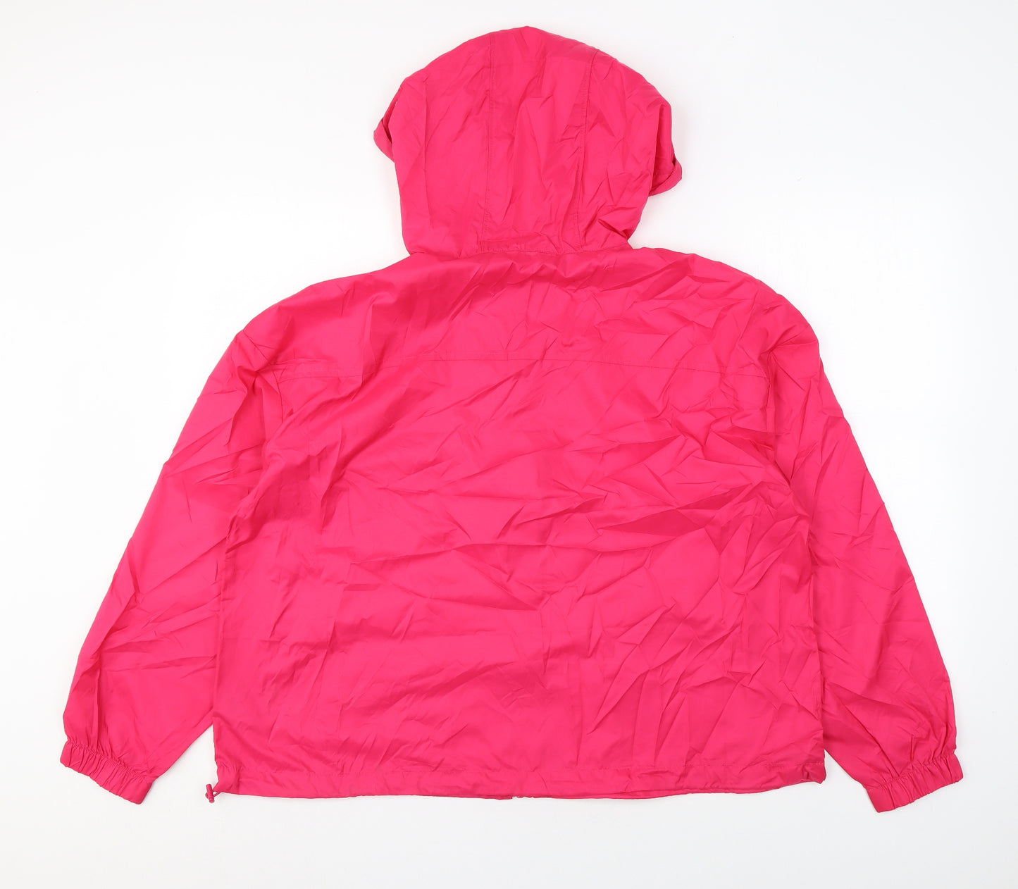 Marks and Spencer Womens Pink Rain Coat Jacket Size L Zip