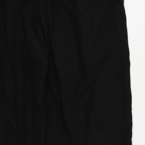 Marks and Spencer Womens Black Lyocell Jegging Trousers Size 20 L27 in Regular Drawstring - Adjustable Waist