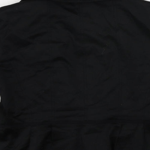 Coast Womens Black Jacket Blazer Size 12 Button