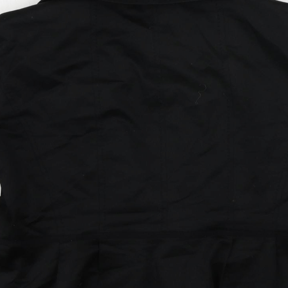 Coast Womens Black Jacket Blazer Size 12 Button