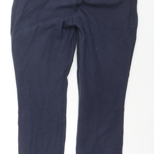 Gap Womens Blue Cotton Trousers Size 8 L24 in Regular Zip
