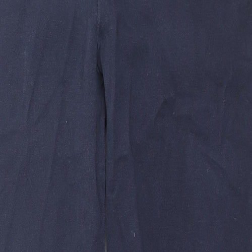 Gap Womens Blue Cotton Trousers Size 8 L24 in Regular Zip
