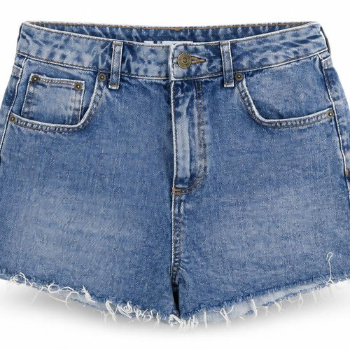 BDG Womens Blue Cotton Cut-Off Shorts Size 29 in L3 in Regular Zip