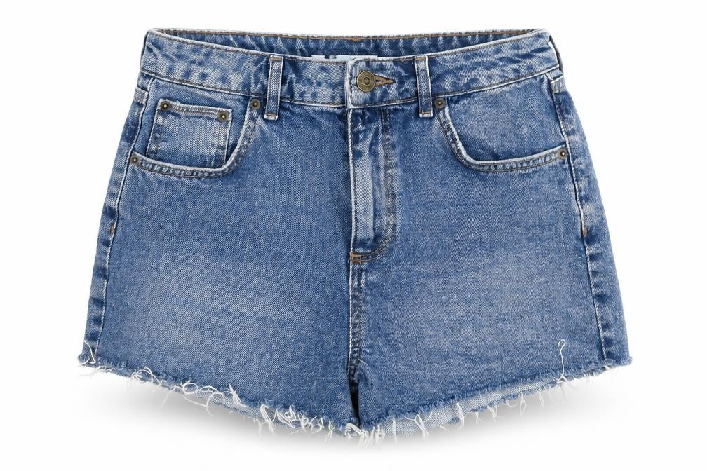 BDG Womens Blue Cotton Cut-Off Shorts Size 29 in L3 in Regular Zip