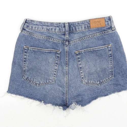 BDG Womens Blue Cotton Cut-Off Shorts Size 29 in L3 in Regular Zip