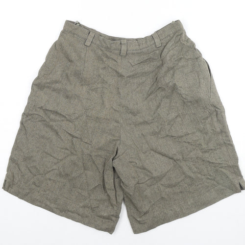 Hirsch. Womens Brown Polyester Paperbag Shorts Size 28 in L9 in Regular Zip