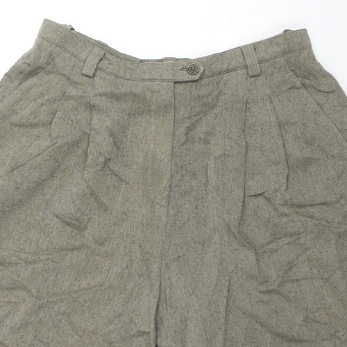 Hirsch. Womens Brown Polyester Paperbag Shorts Size 28 in L9 in Regular Zip