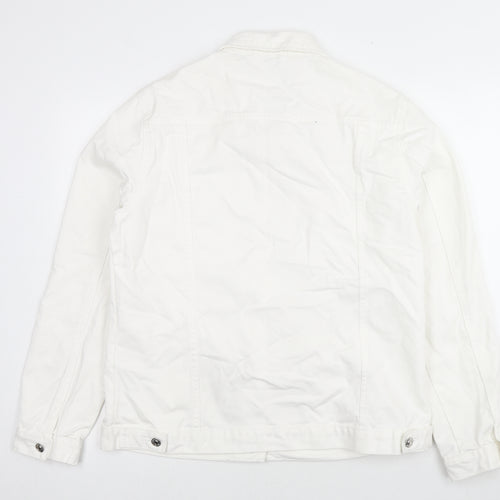 Dorothy Perkins Womens White Jacket Size 16 Button