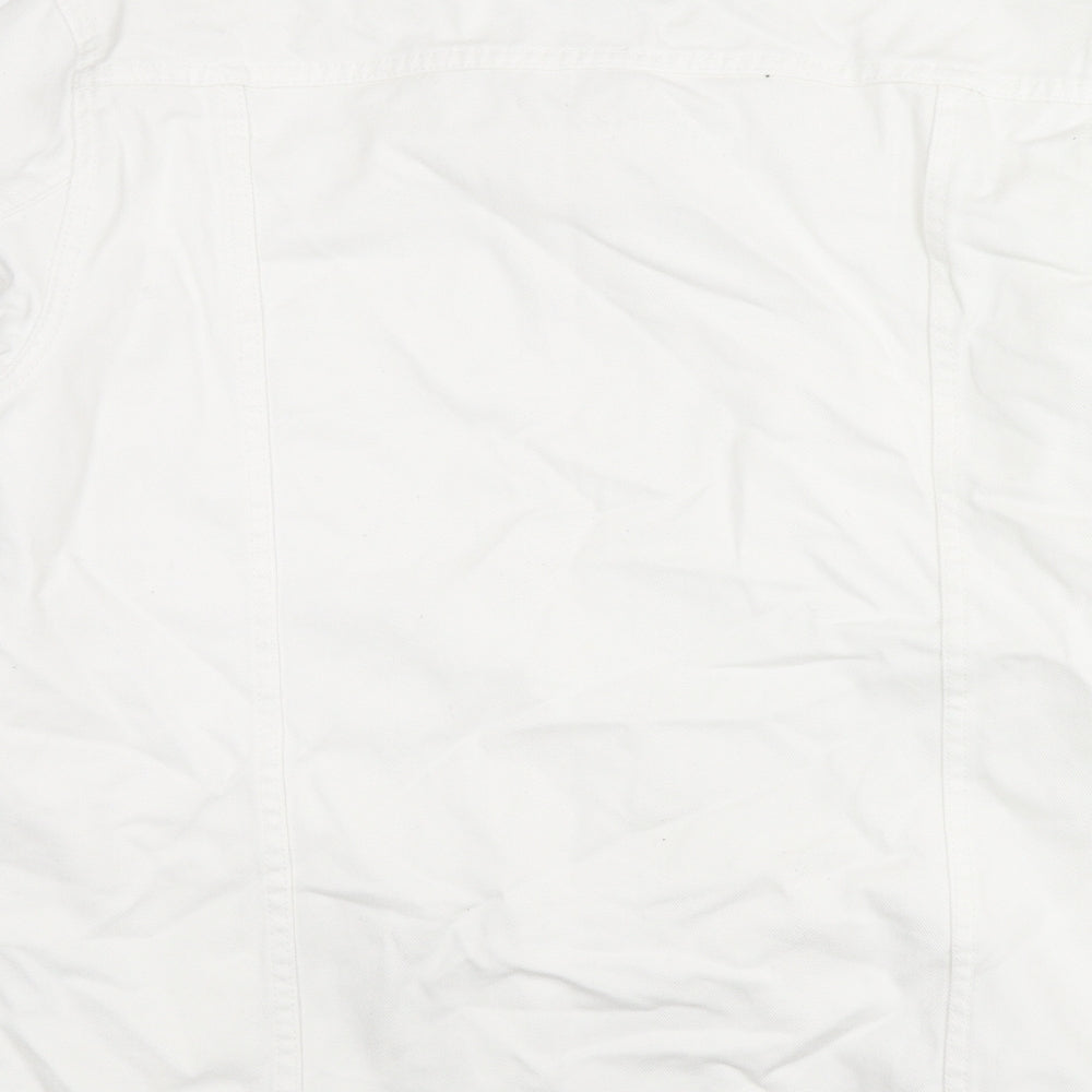 Dorothy Perkins Womens White Jacket Size 16 Button