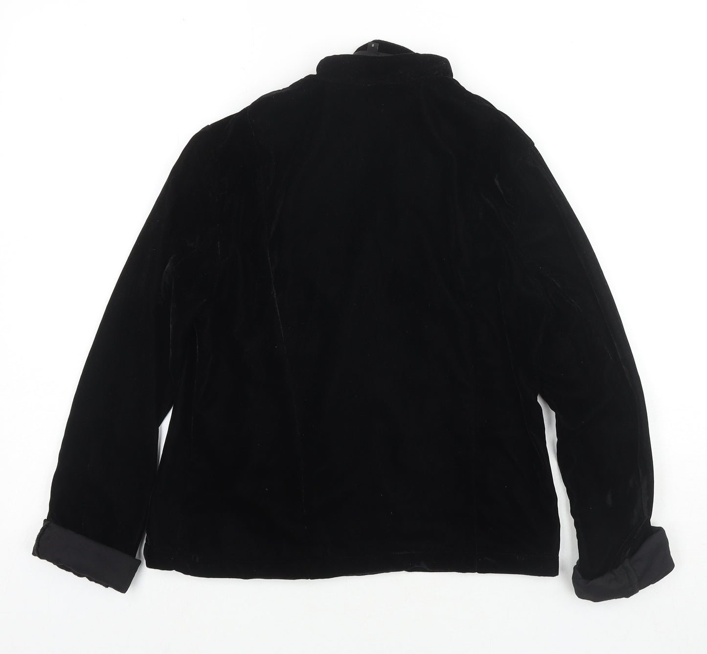 River Island Womens Black Jacket Size 8 Zip