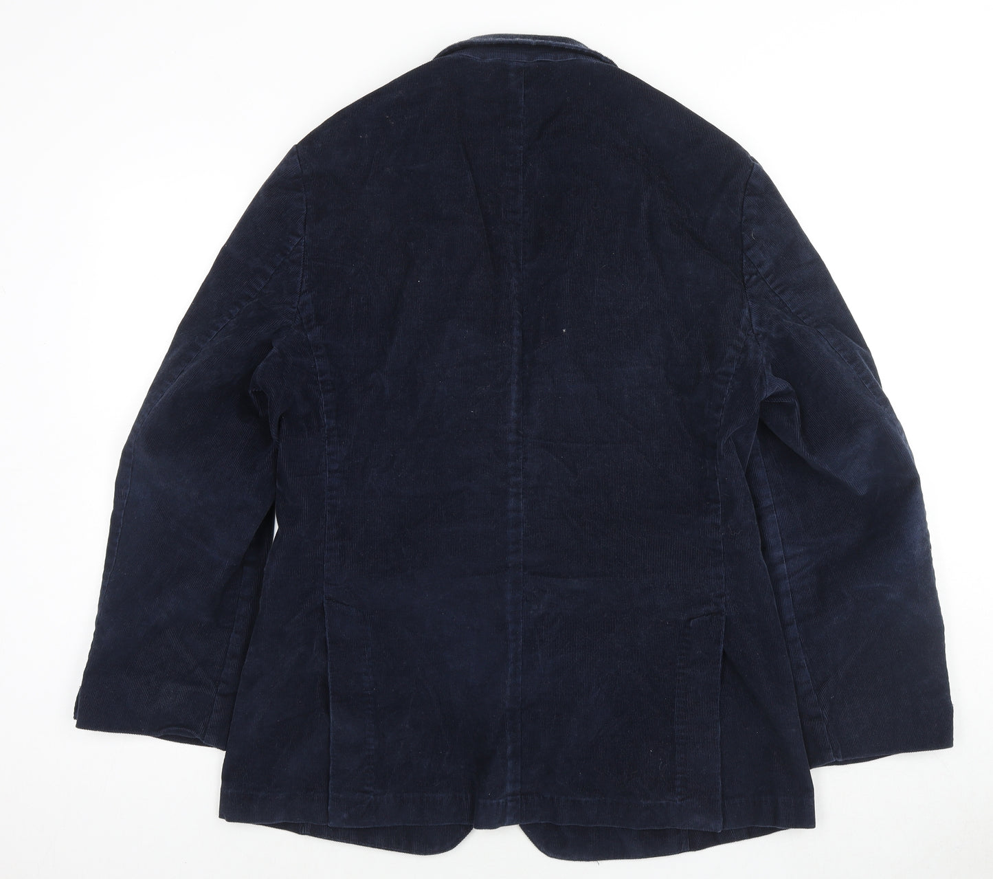 Jigsaw Mens Blue Cotton Jacket Blazer Size L Regular