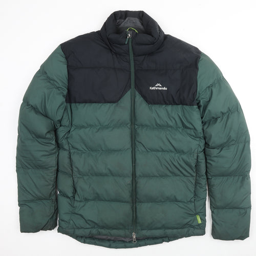Kathmandu Mens Green Puffer Jacket Jacket Size M Zip