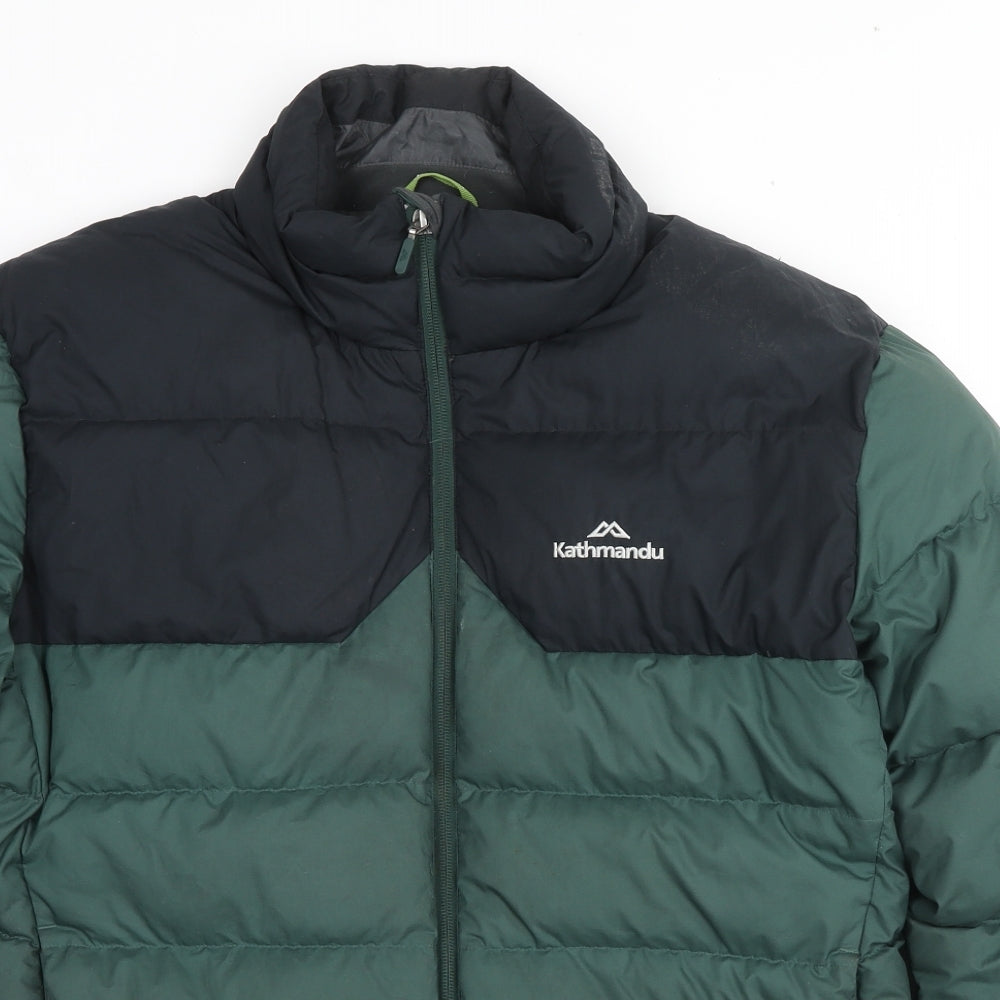 Kathmandu Mens Green Puffer Jacket Jacket Size M Zip