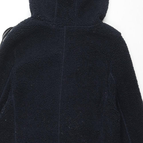 M&Co Womens Blue Jacket Size 10 Zip