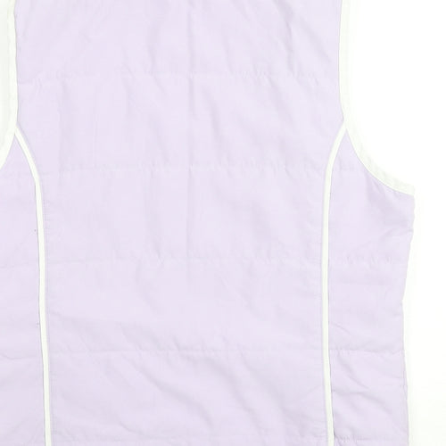 For Women Womens Purple Gilet Waistcoat Size 10 Zip