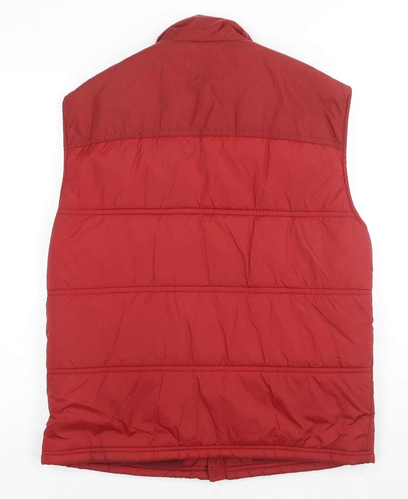 Marks and Spencer Mens Red Gilet Jacket Size M Zip
