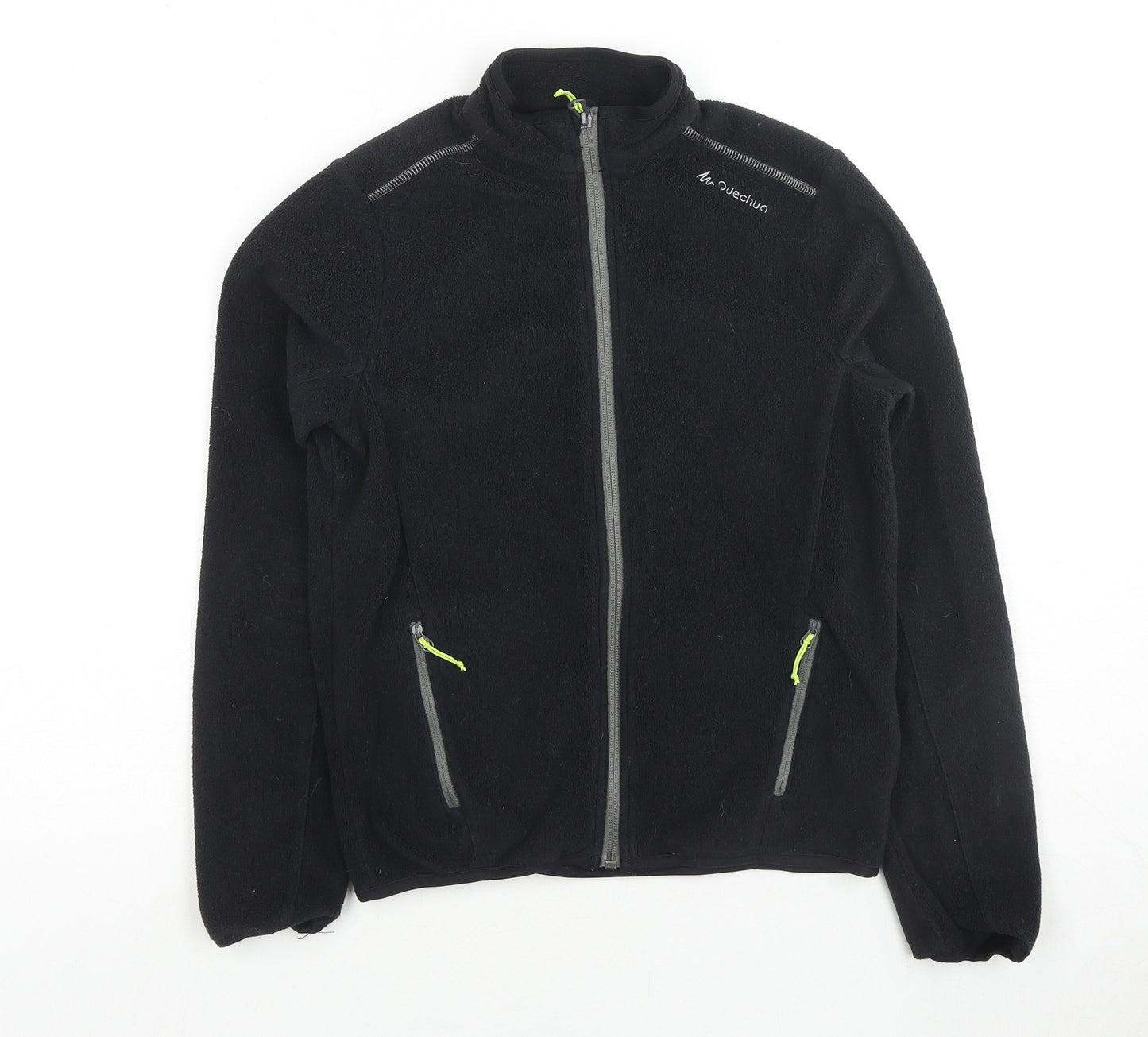 DECATHLON Boys Black Jacket Size 12 Years Zip