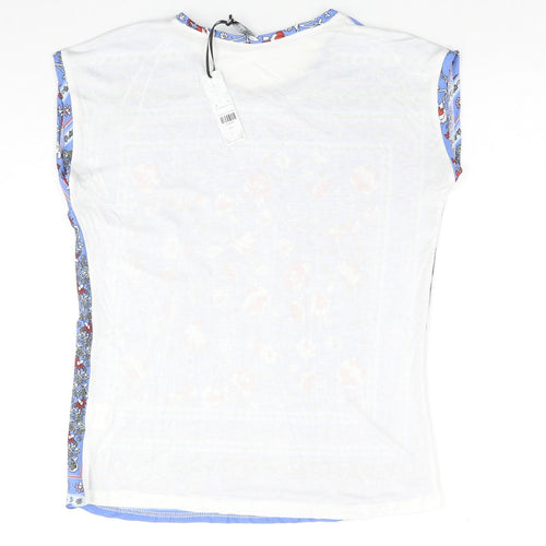 Intuition Womens Multicoloured Floral Polyester Basic Blouse Size 8 Round Neck - Size 8-10