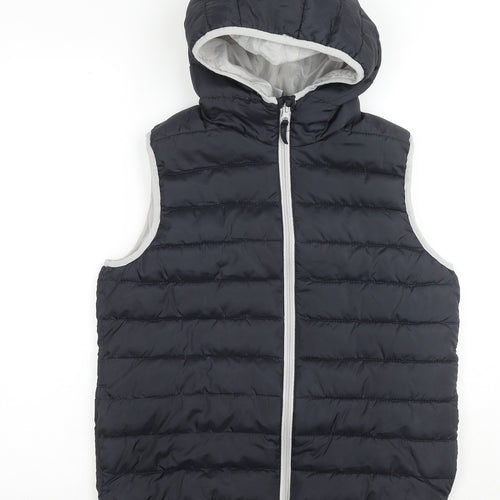 Y.F.K Outdoor Boys Black Gilet Waistcoat Size 13-14 Years Zip