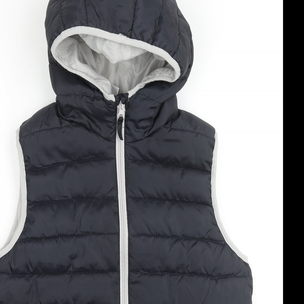 Y.F.K Outdoor Boys Black Gilet Waistcoat Size 13-14 Years Zip