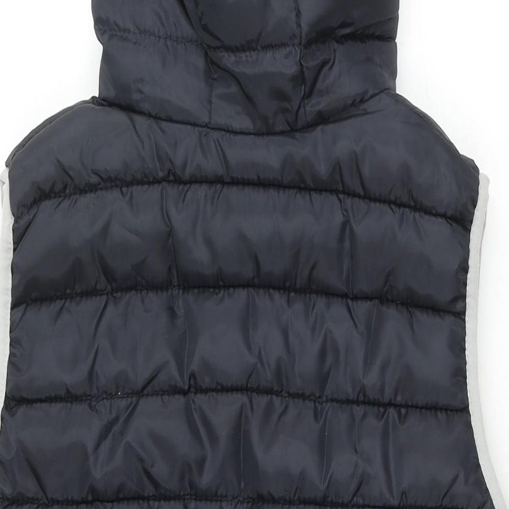 Y.F.K Outdoor Boys Black Gilet Waistcoat Size 13-14 Years Zip
