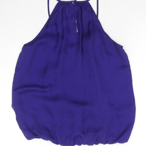 Oasis Womens Purple Polyester Camisole Tank Size 8 Scoop Neck