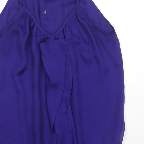 Oasis Womens Purple Polyester Camisole Tank Size 8 Scoop Neck