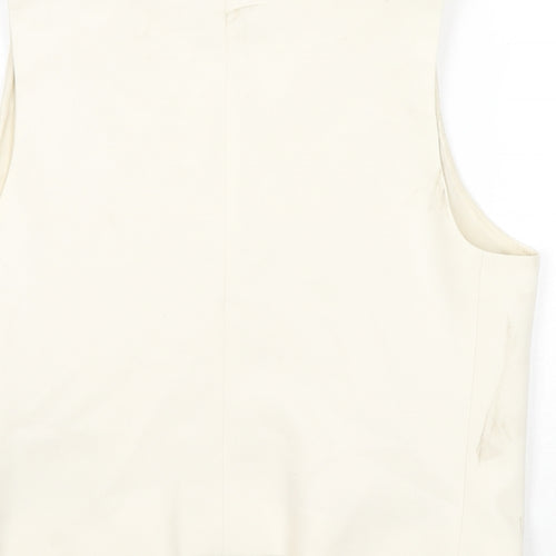 Marks and Spencer Womens Ivory Gilet Blazer Size 12 Button