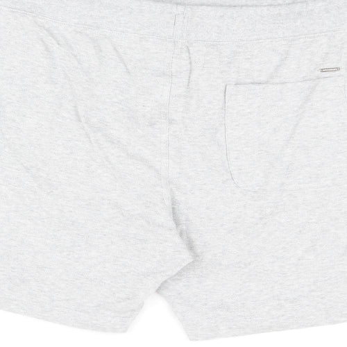 Autograph Mens Grey Cotton Sweat Shorts Size 2XL L7 in Regular Drawstring