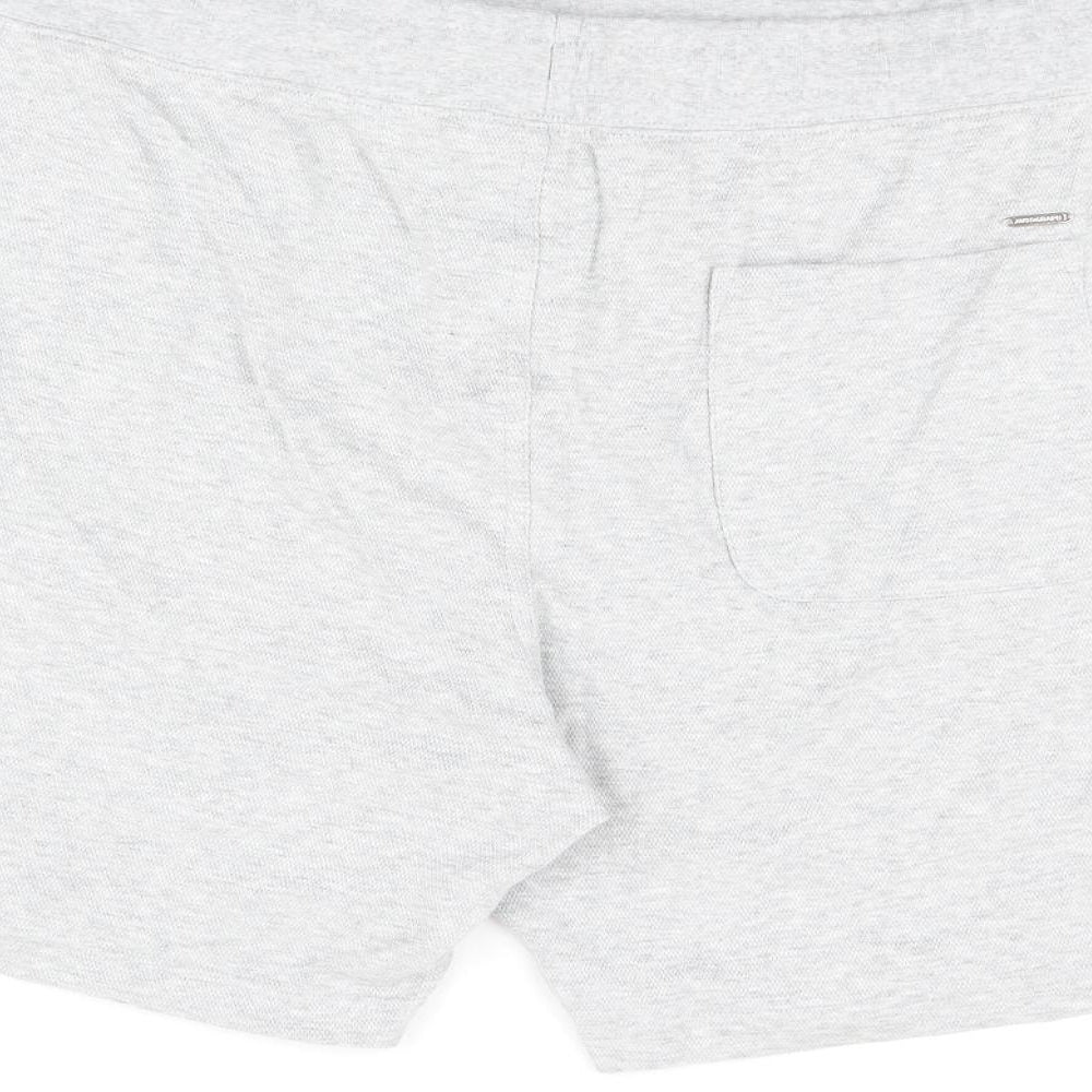 Autograph Mens Grey Cotton Sweat Shorts Size 2XL L7 in Regular Drawstring