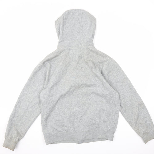 Nike Mens Grey Cotton Full Zip Hoodie Size S