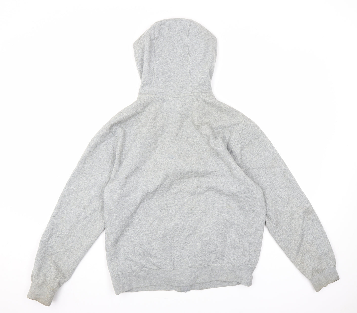 Nike Mens Grey Cotton Full Zip Hoodie Size S