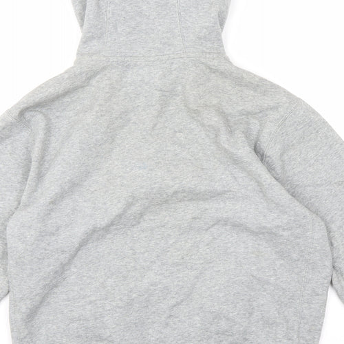 Nike Mens Grey Cotton Full Zip Hoodie Size S
