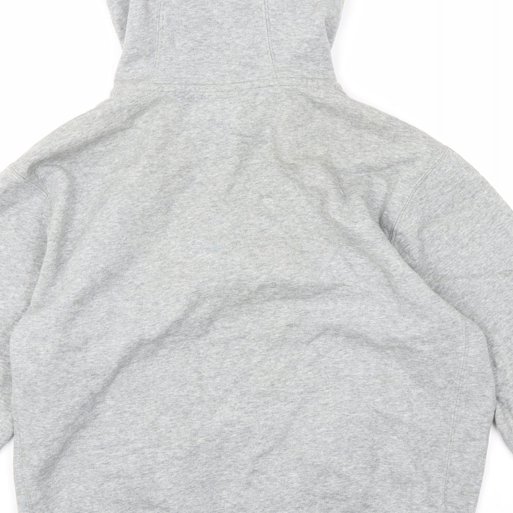 Nike Mens Grey Cotton Full Zip Hoodie Size S