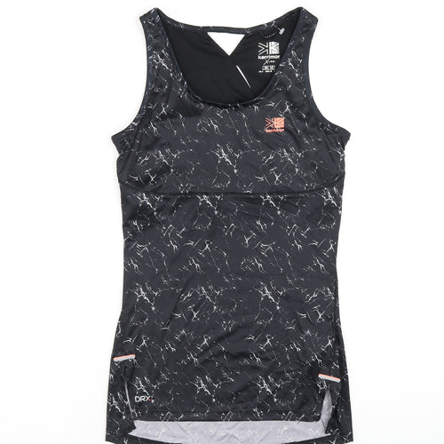 Karrimor Womens Black Polyester Basic Tank Size 10 Scoop Neck Pullover
