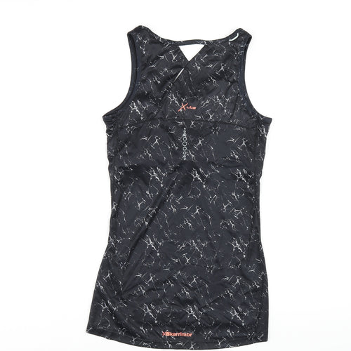 Karrimor Womens Black Polyester Basic Tank Size 10 Scoop Neck Pullover