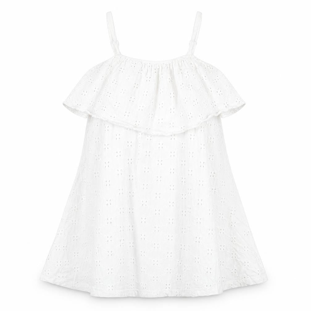 Front view of ASOS women’s white cotton a-line, size UK 12, square neck pullover