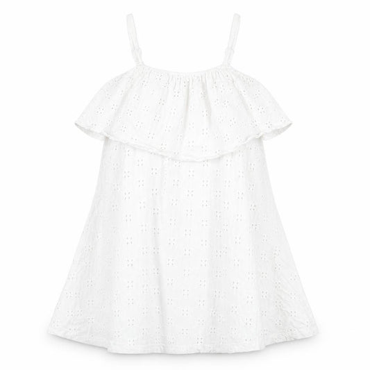Front view of ASOS women’s white cotton a-line, size UK 12, square neck pullover