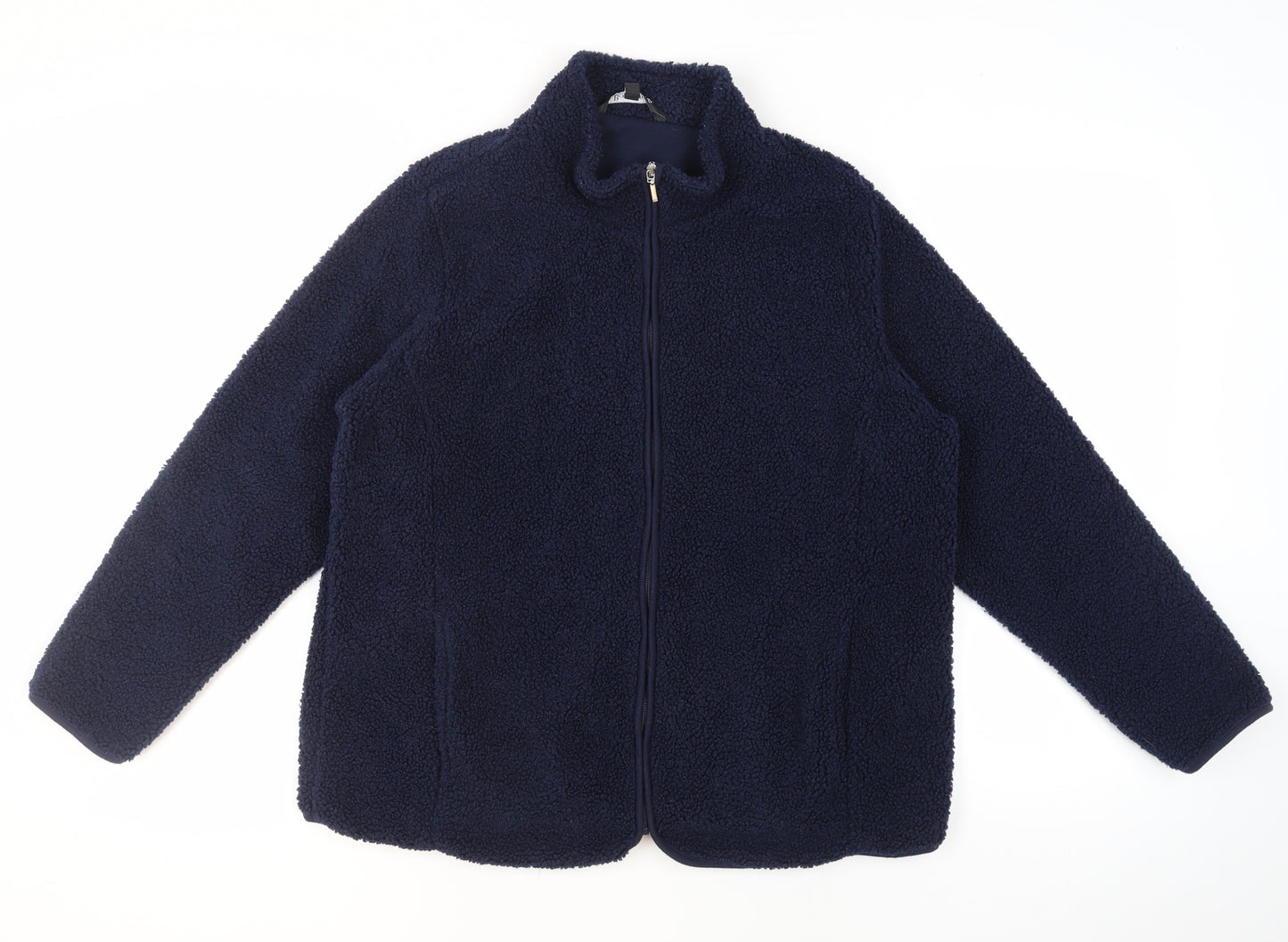 Bonmarché Women's Blue Polyester Full Zip Jacket