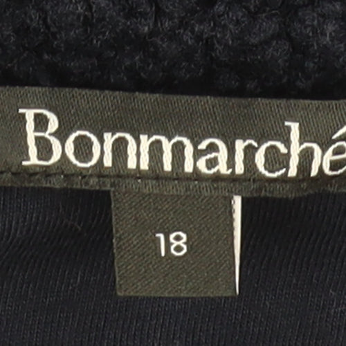 Bonmarché Women's Blue Polyester Full Zip Jacket