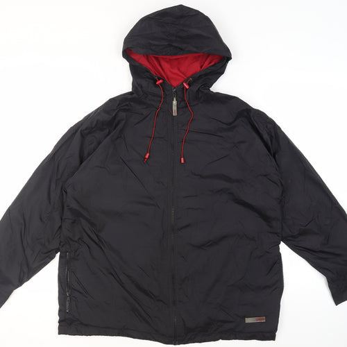 Sport Men's Black Hooded Jacket Size 20