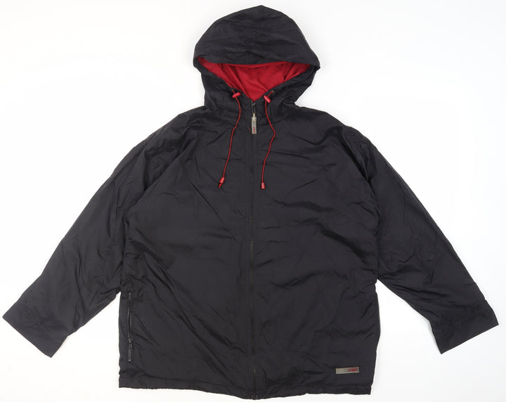 Sport Men's Black Hooded Jacket Size 20