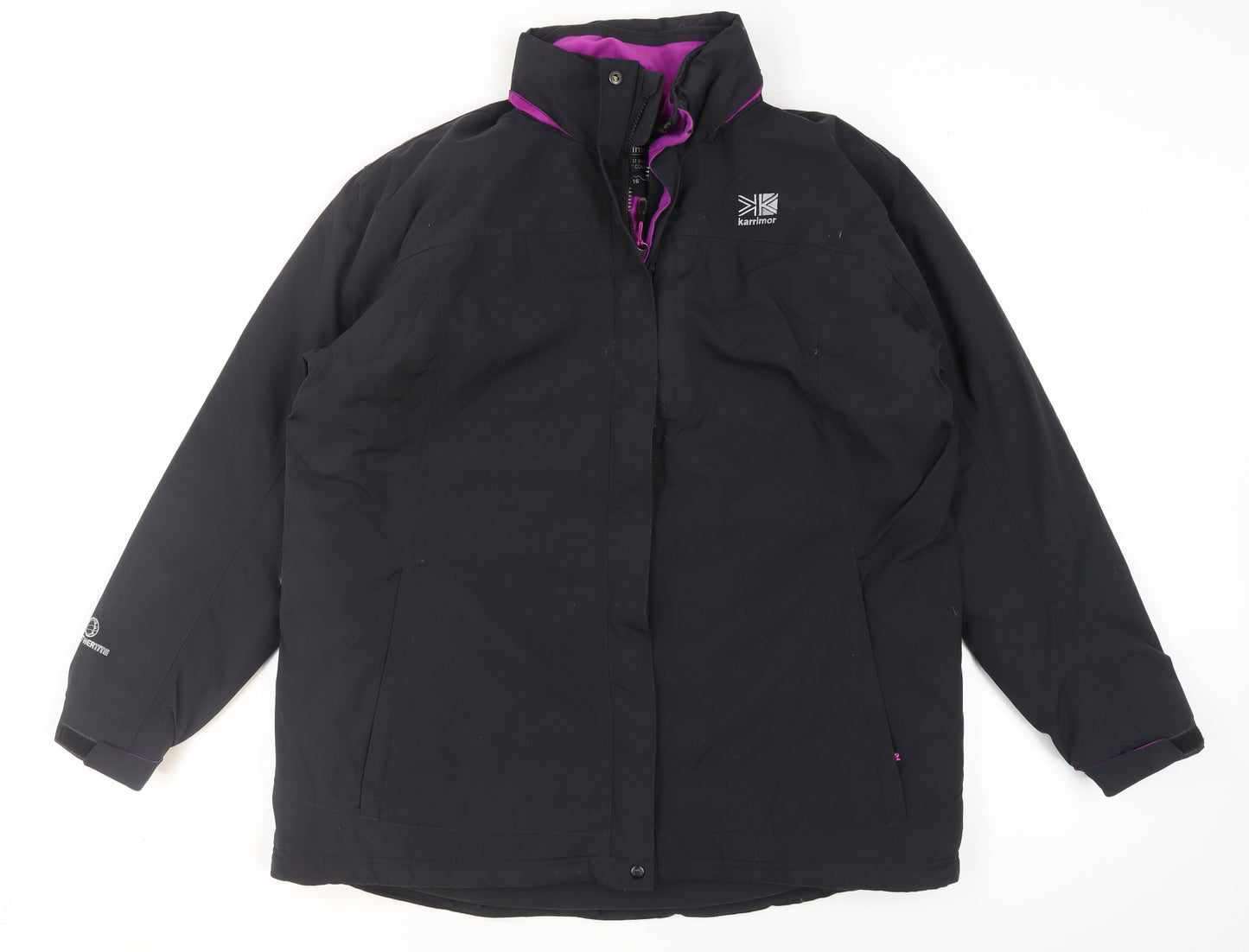 Karrimor Women's Black Ski Jacket Size 16 Winter Waterproof