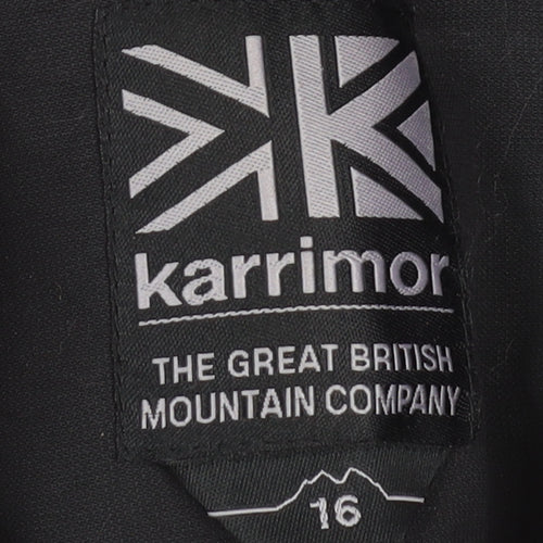 Karrimor Women's Black Ski Jacket Size 16 Winter Waterproof